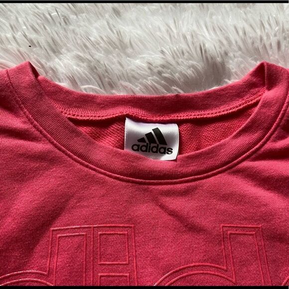 Adidas Pink Sweatshirt Size XL 16 - Picture 3 of 6